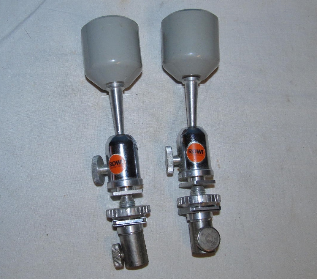 Lot Of 2 ROWI PRAZISION Camera Ball & Socket Shoe Holder Adapters J00246