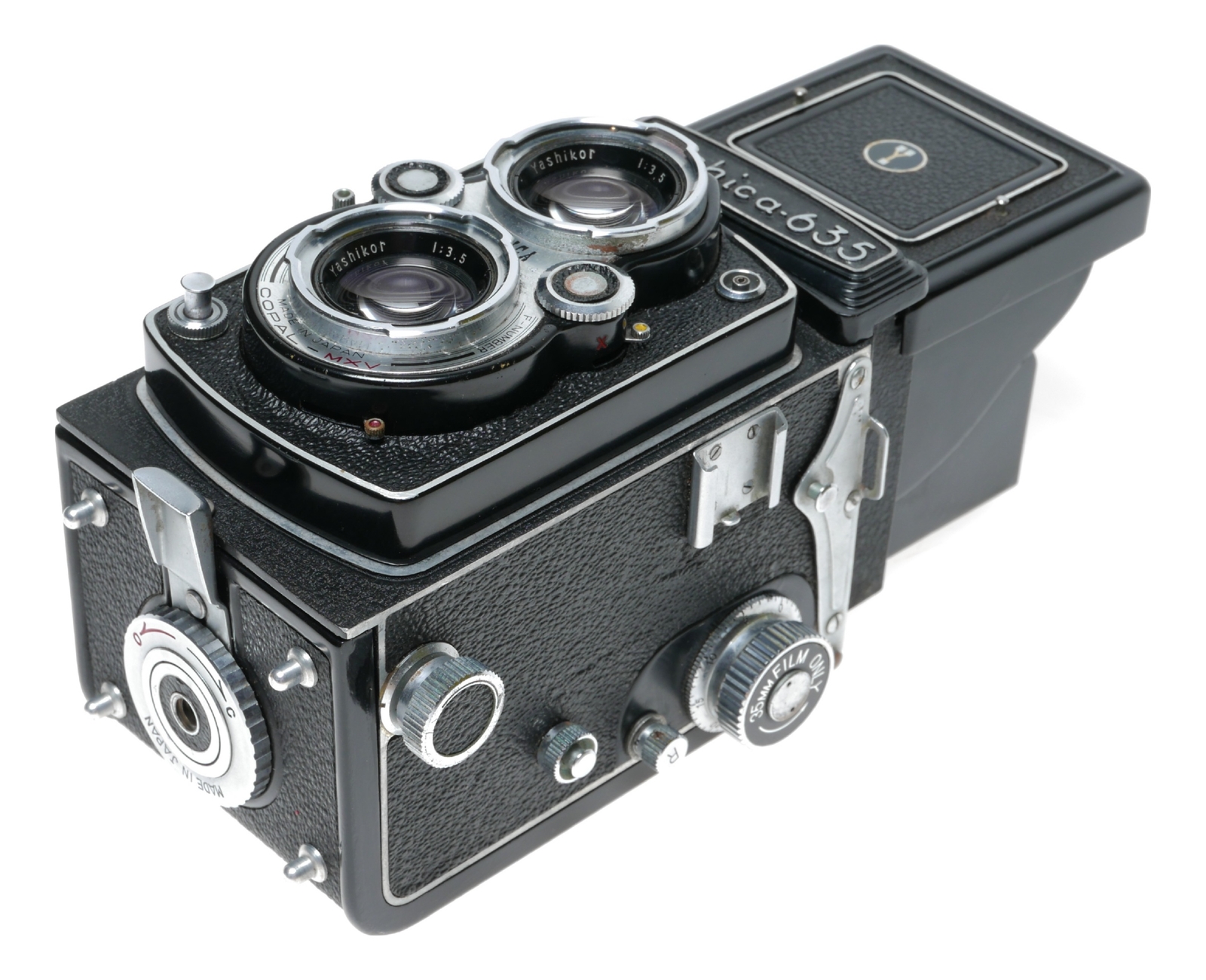 YASHICA 635 Dual Format TLR 120 35mm Film Camera Yashikor 3.5/80