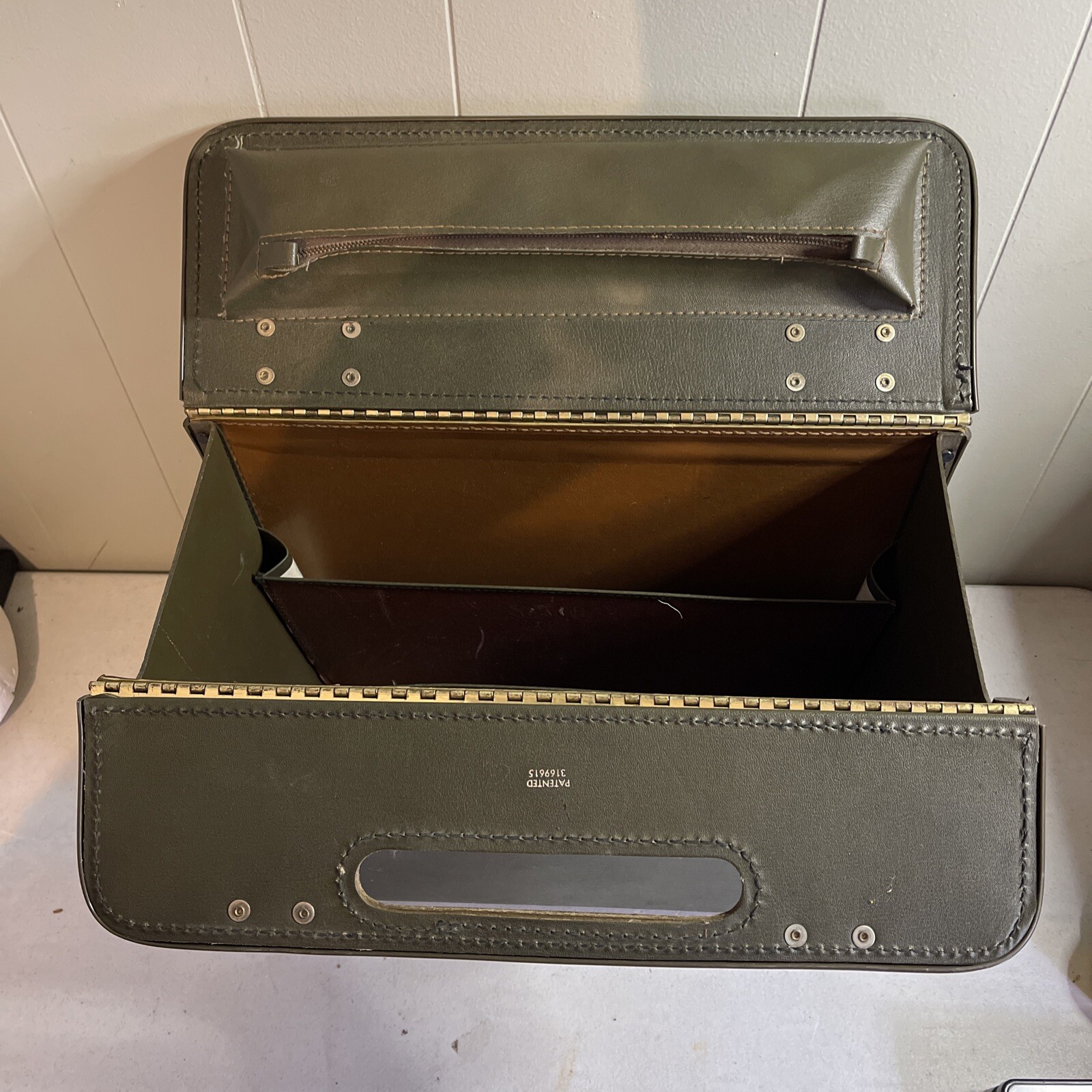 Vintage Del MonteSoftone Tufide Faux Leather Vinyl Coated Locking Carrying Case