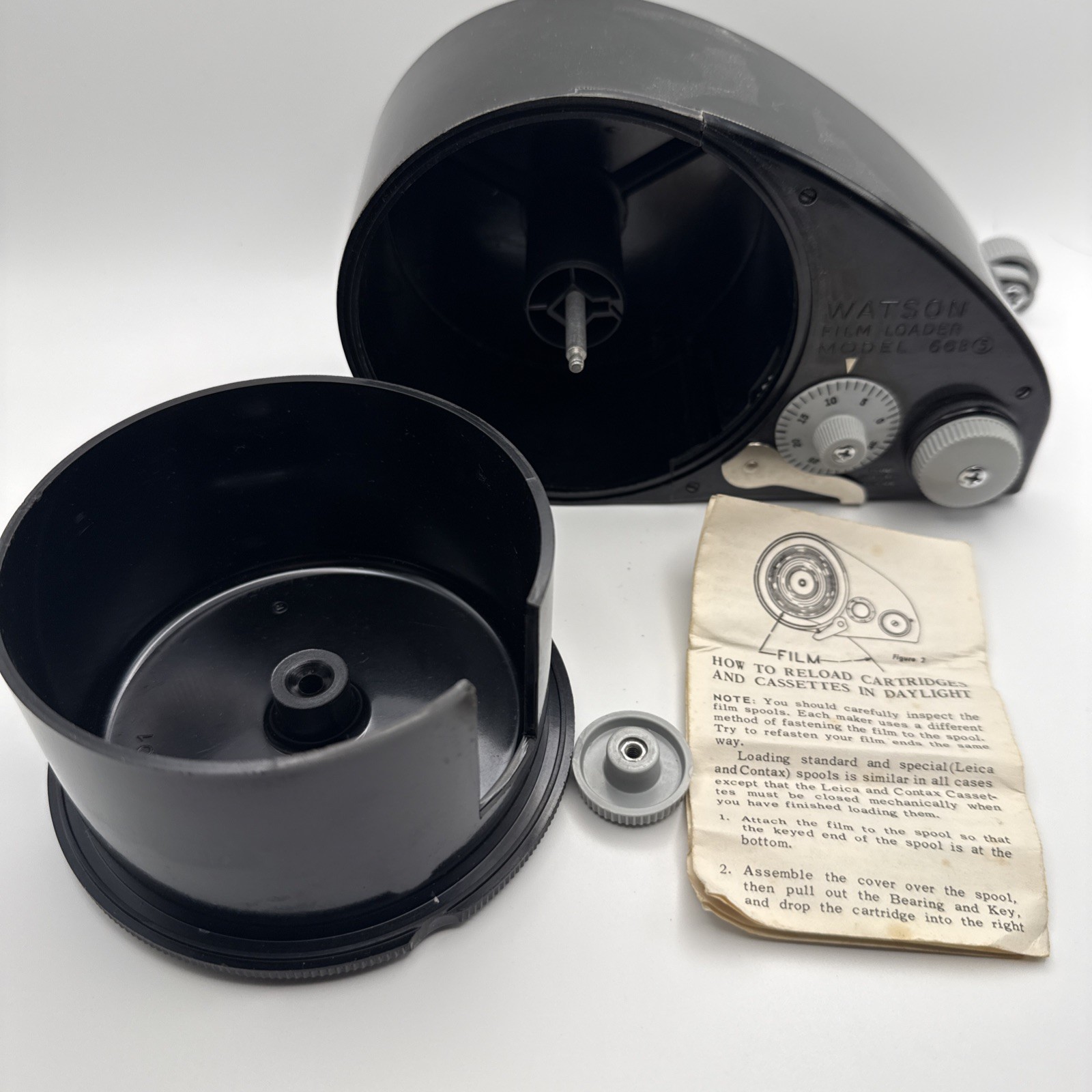 Watson Model 66B 35mm Bulk Film Loader Burke & James With Manual