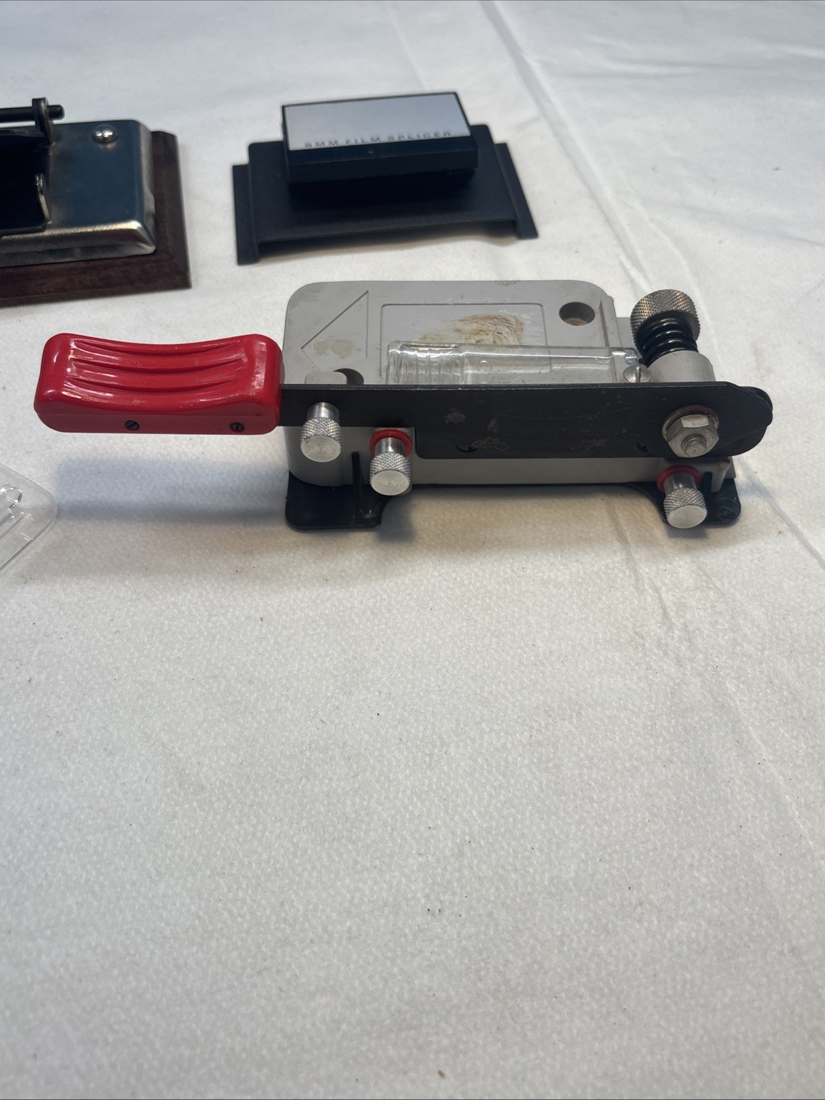Vntg Photography 2 x 2 Cardboard Slide Cutter Slicer. Garnet And 8MM Splicers