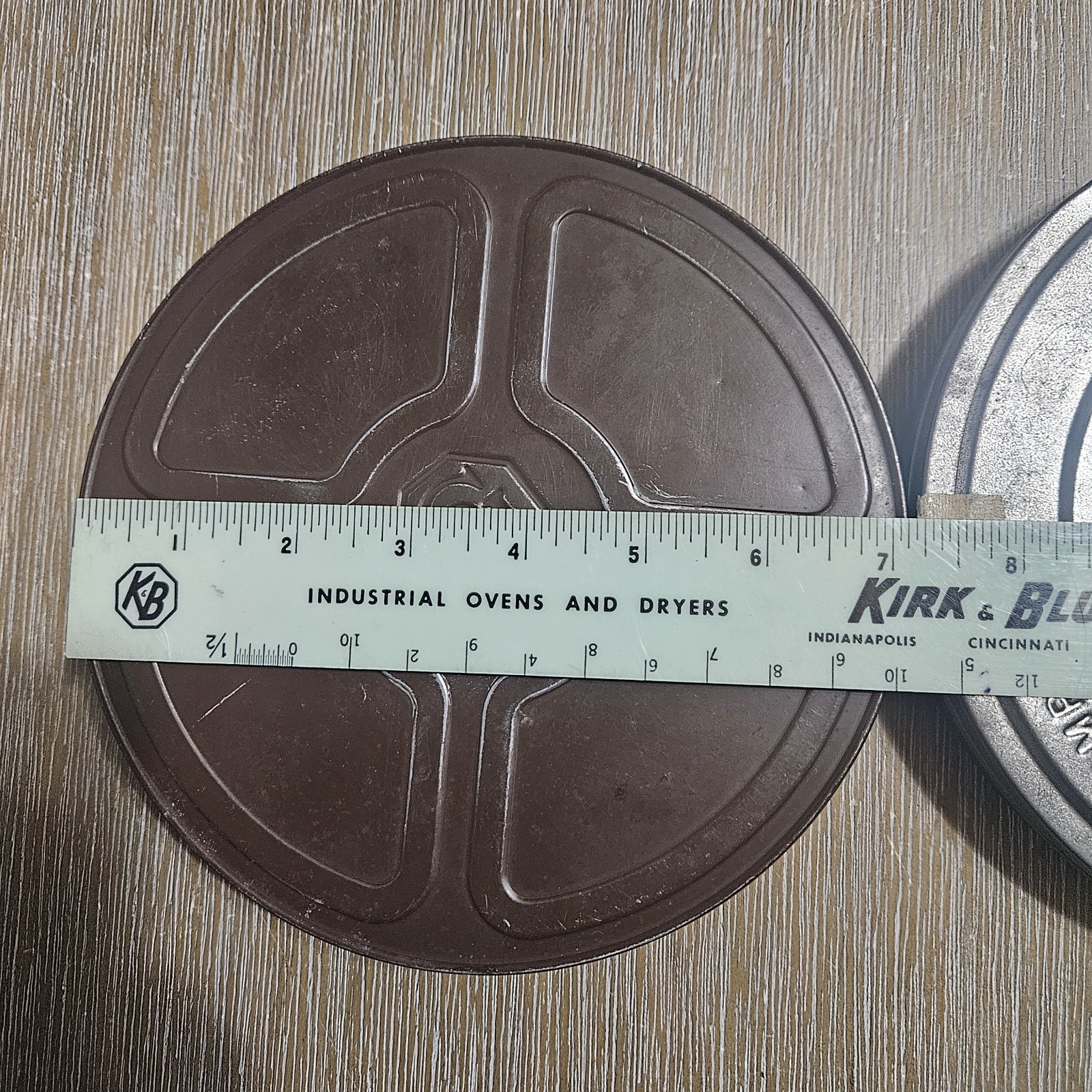 2 Vintage 7.25” Empty 8MM Film Canister Cases – Kodak and Goldberg Brothers