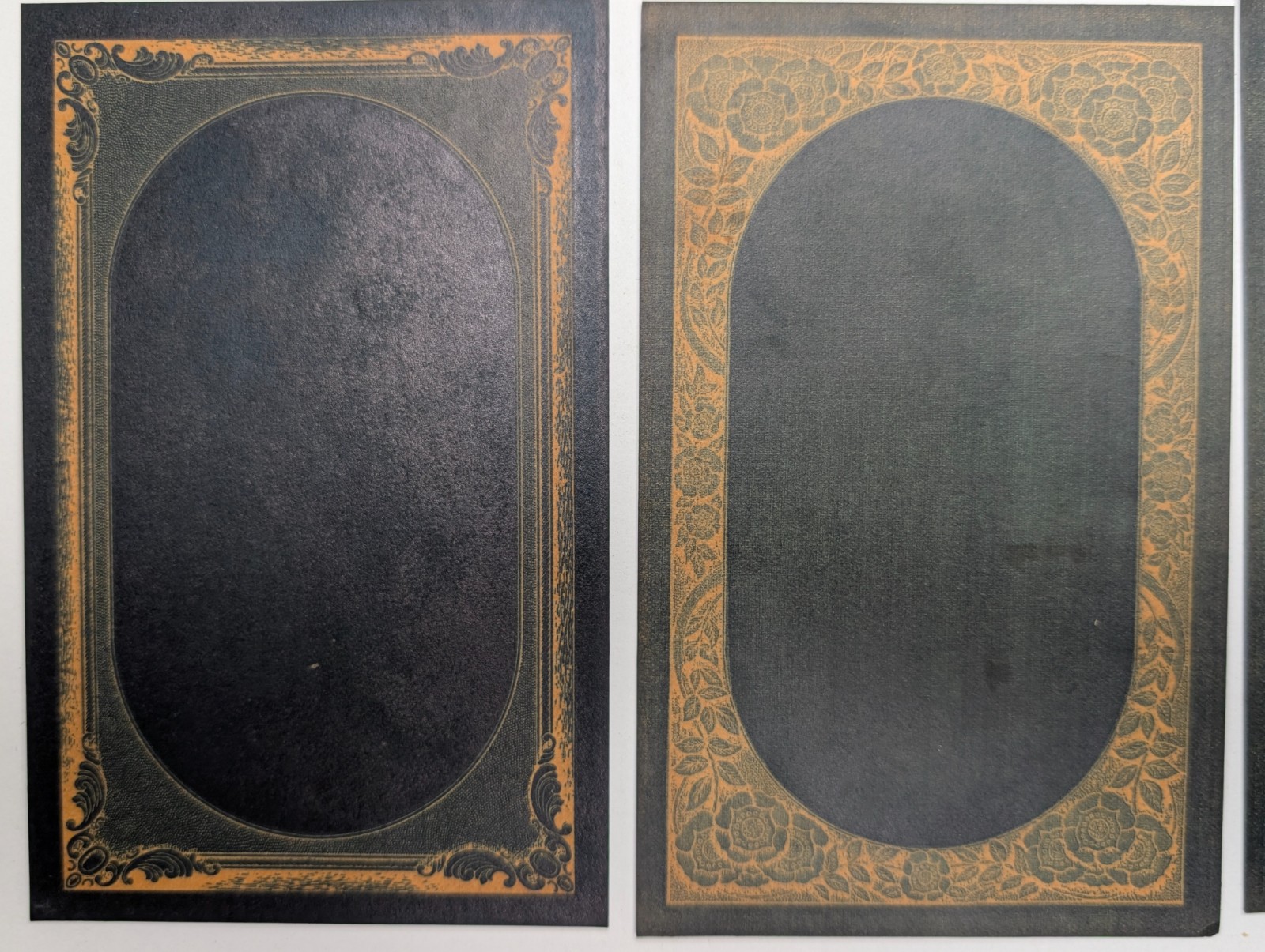 SET 1910s Ornate Millard Manning Photo Matts Negative Frames Develop RPPC Postal