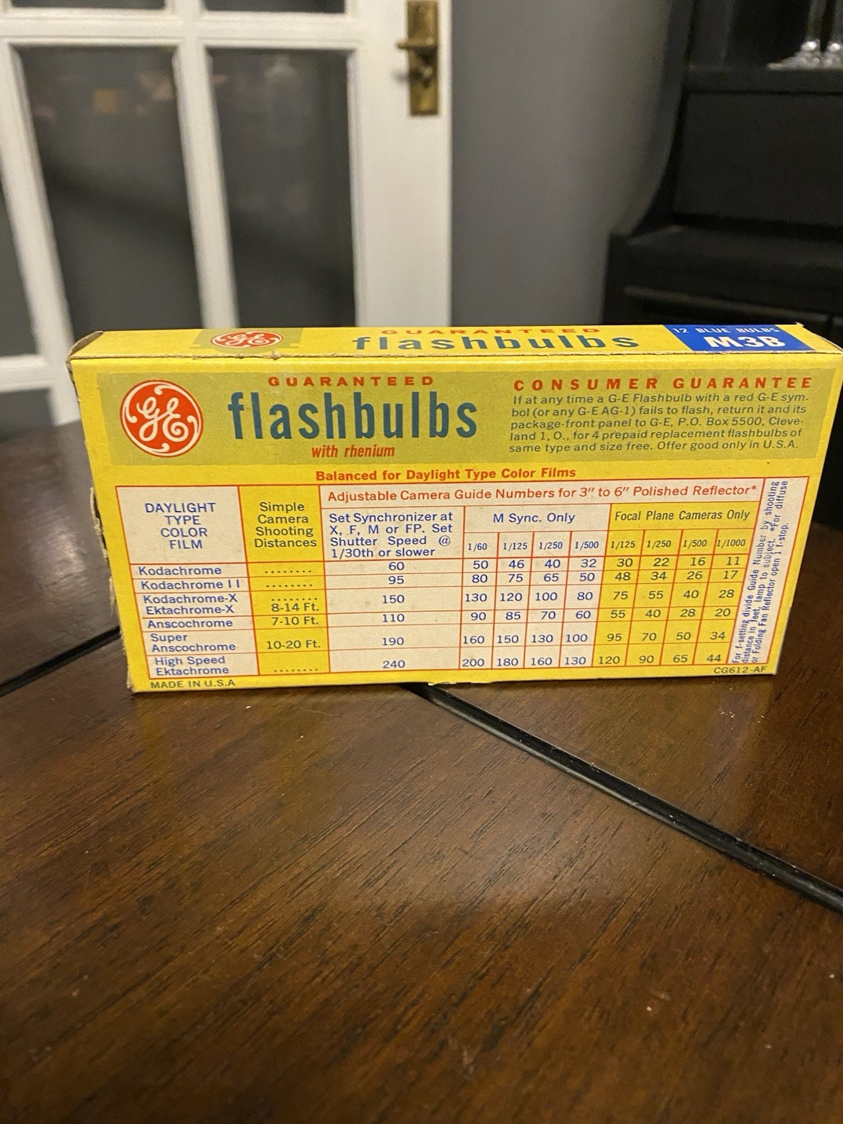 NOS – 2 Original Boxes (24ea.) GE No. M3B Blue Powermite Camera Flashbulbs