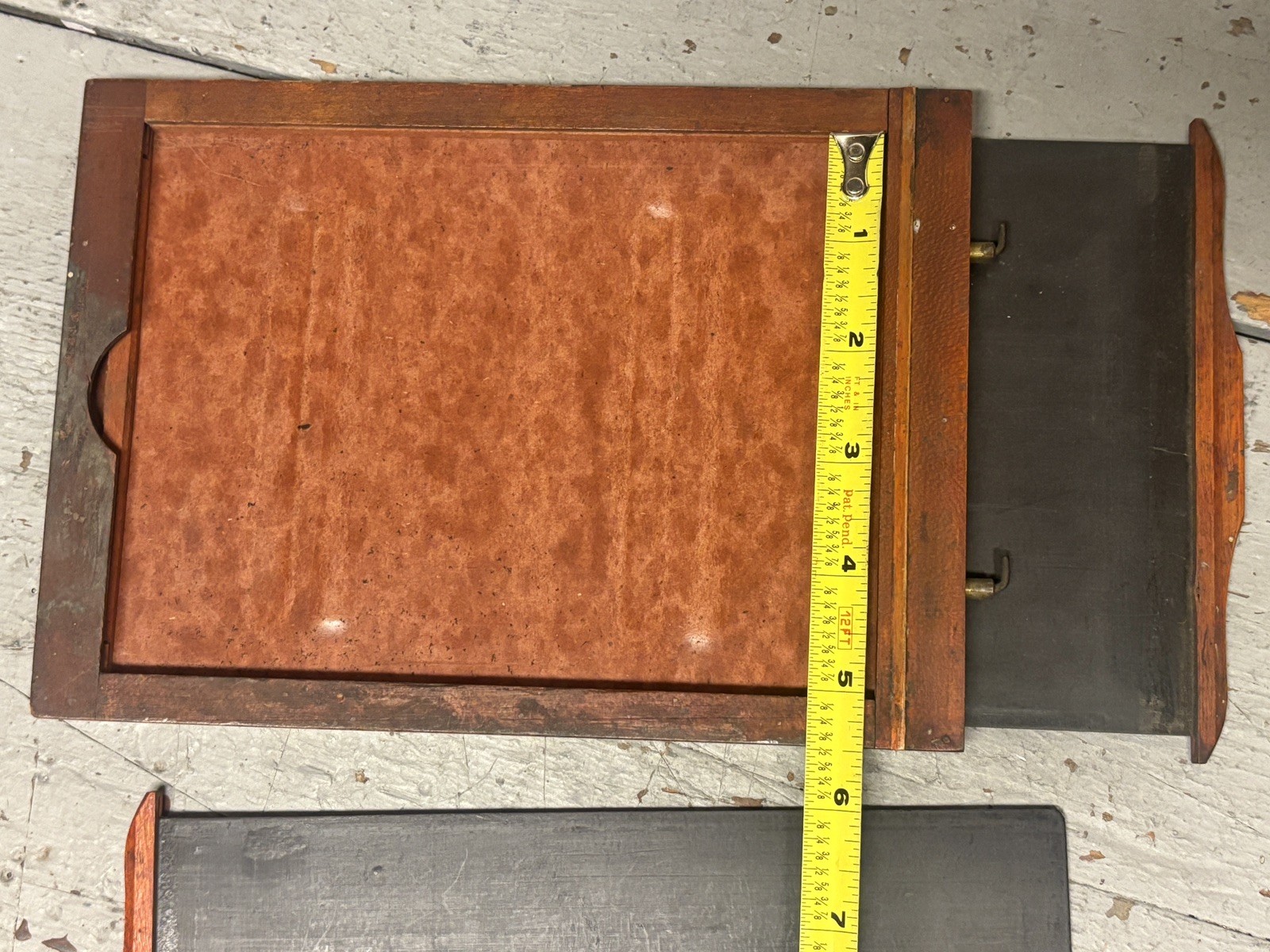 Antique 1800’s Box Camera Large Format Wood Film Plate Holder