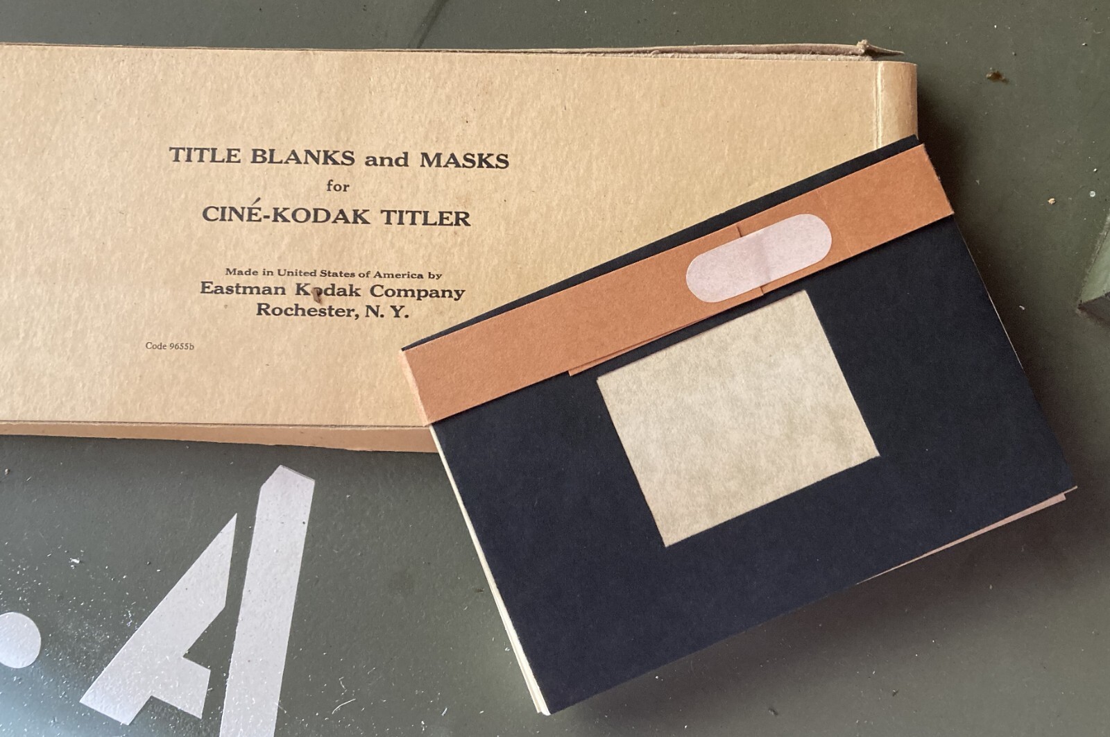 Vintage Cine-Kodak Titler for 8mm + 16mm Movie Cameras – in Orig. Box w/ Access