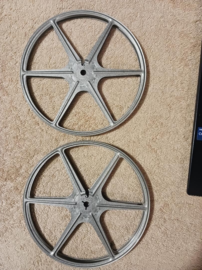 Kenco grey film case & reel 8mm standard 8 lot of 2