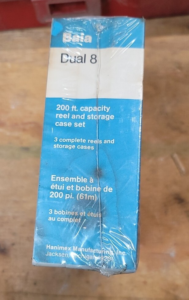 Baia Dual 8 200 Ft Capacity Reel with Storage Case Sealed 3 Pack Super 8mm