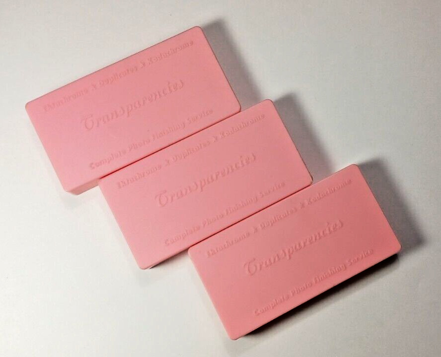 3 Kodachrome Transparencies Collectible Pink Picture Slide Cases Vintage USA