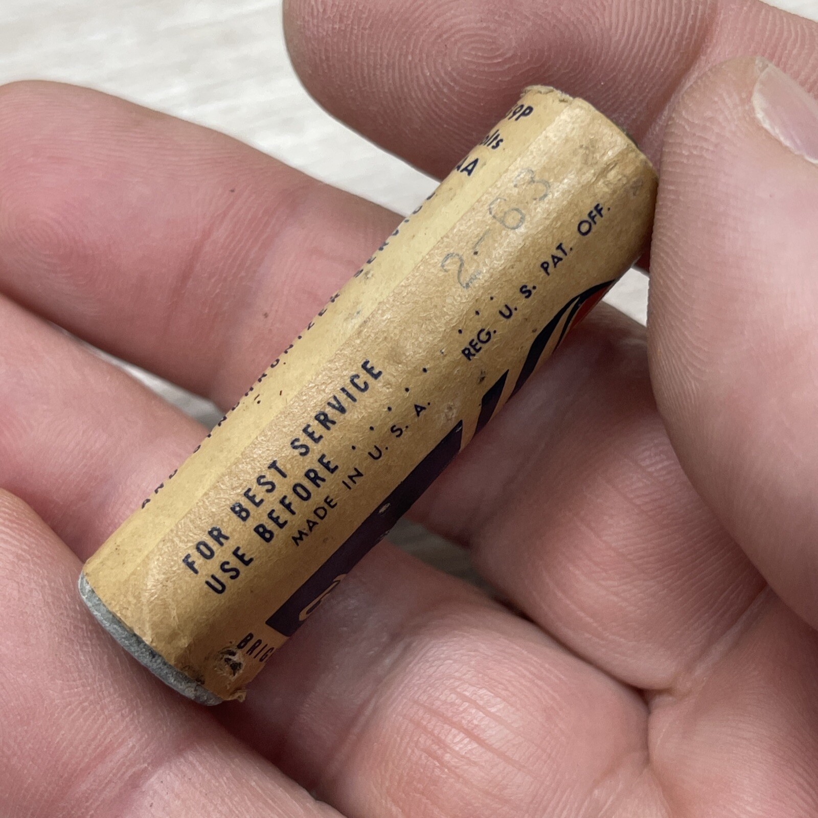 1960 Vintage 1.5v Bright Star Batteries (2)