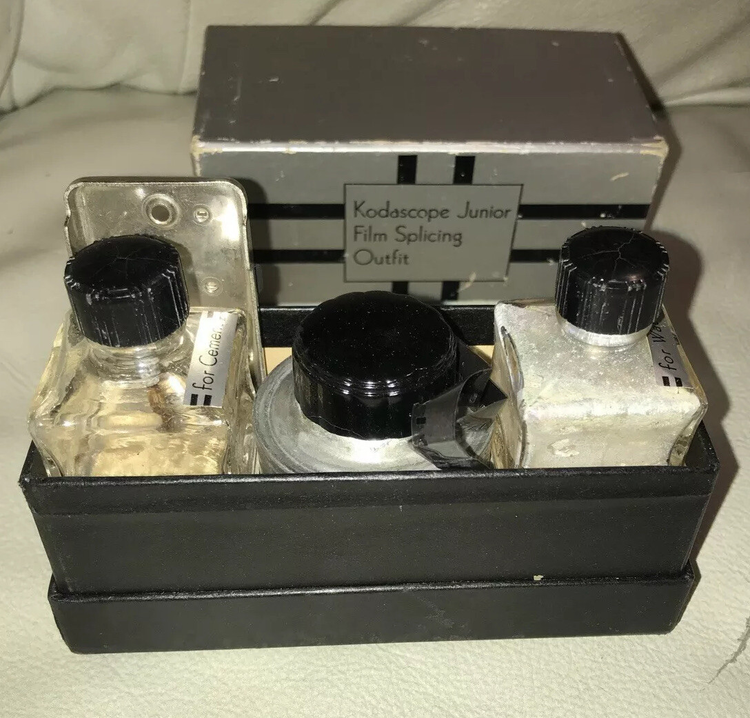 VINTAGE KODAK KODASCOPE JUNIOR FILM SPLICING OUTFIT IN BOX