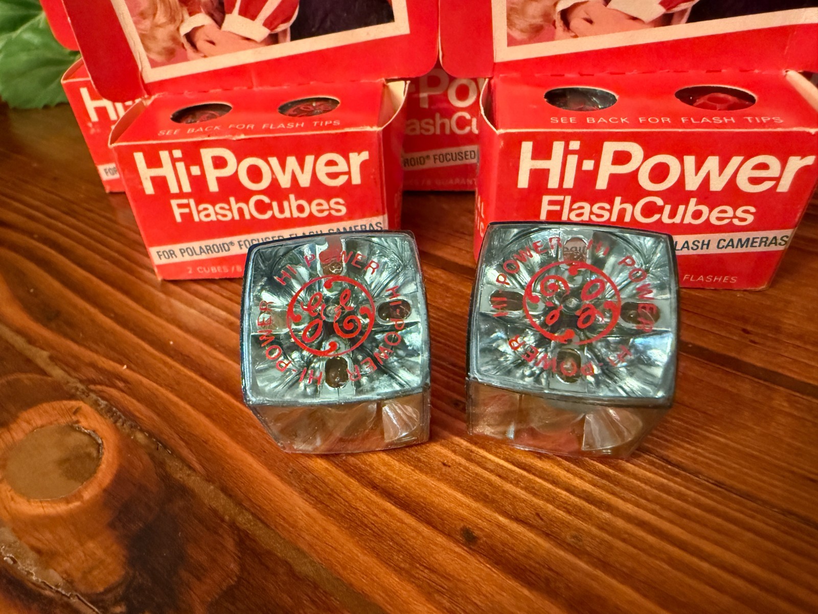 Lot of 6 Vintage GE Hi-Power FlashCubes Unused Polaroid Camera Flash Cubes