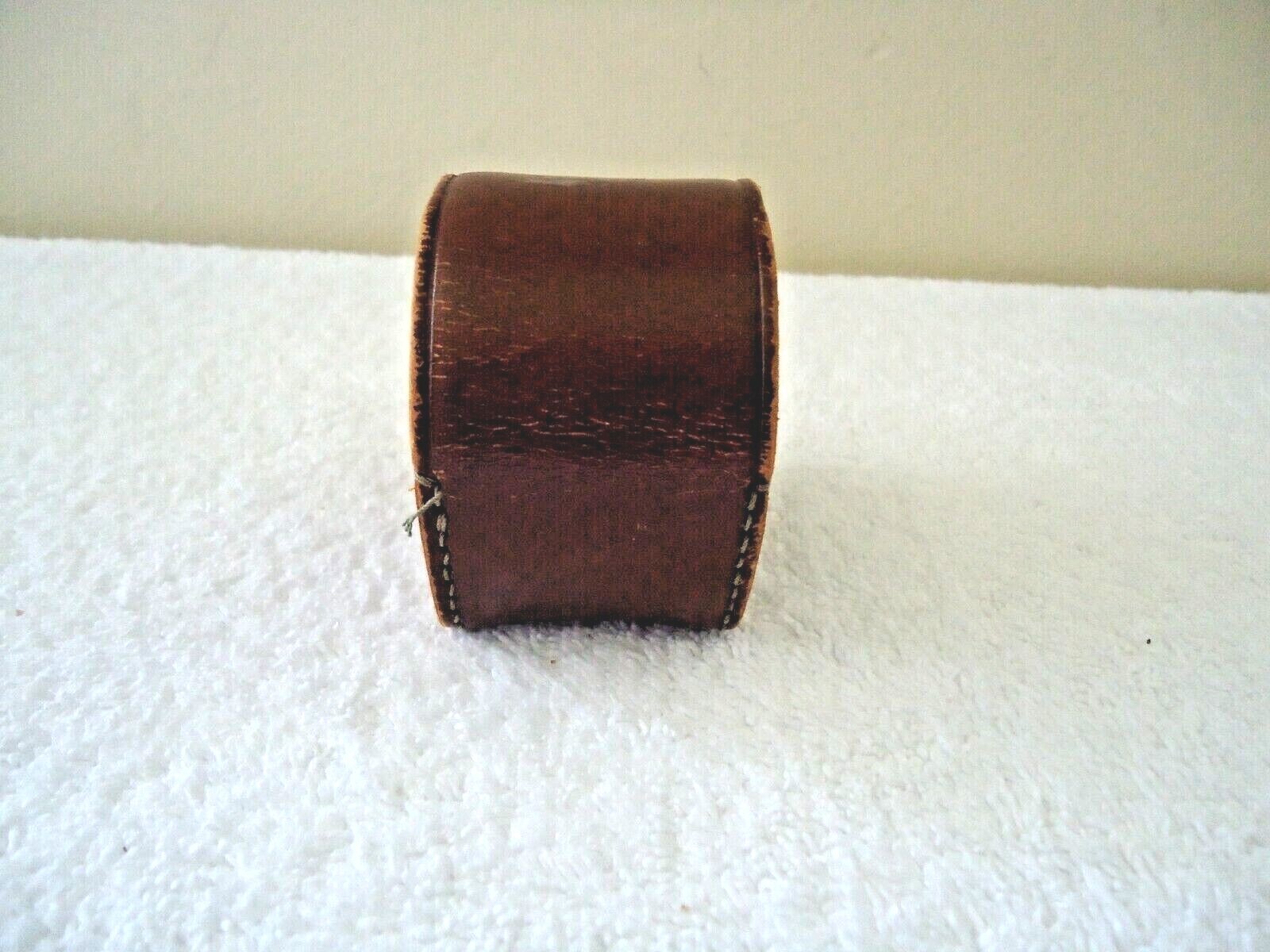 Vintage AO CO.? Leather Camera Lens Holder With a Couple of Lens ” GREAT ITEM “
