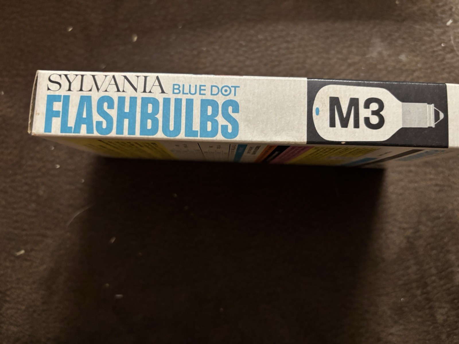 Vintage Sylvania M2B Blue Dot Flashbulbs 12 Unused Clear Flash Bulbs