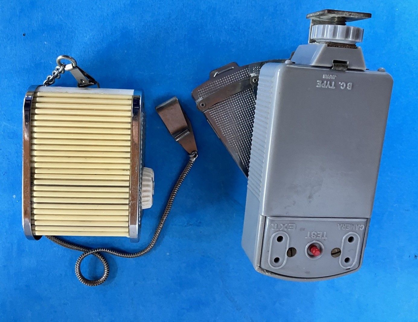 Vintage Micronta Folding Flash Reflector + Dual Sixon Light Meter