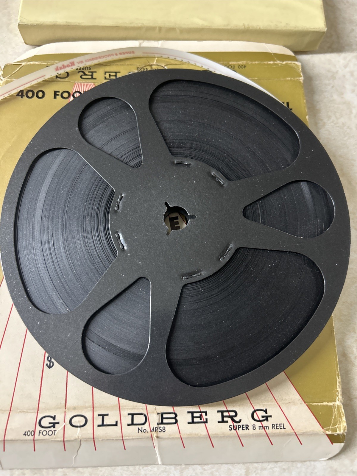 2 Vintage In Original Box Metal Movie Film Reels