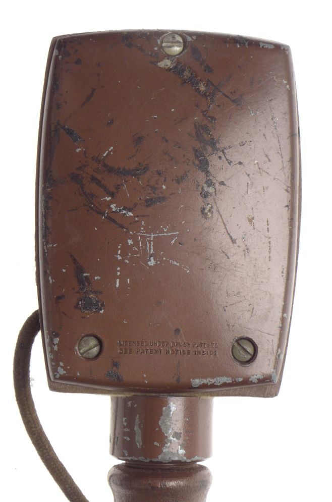 Airline microphone brush patent possibly for montgomery-ward rare collectable