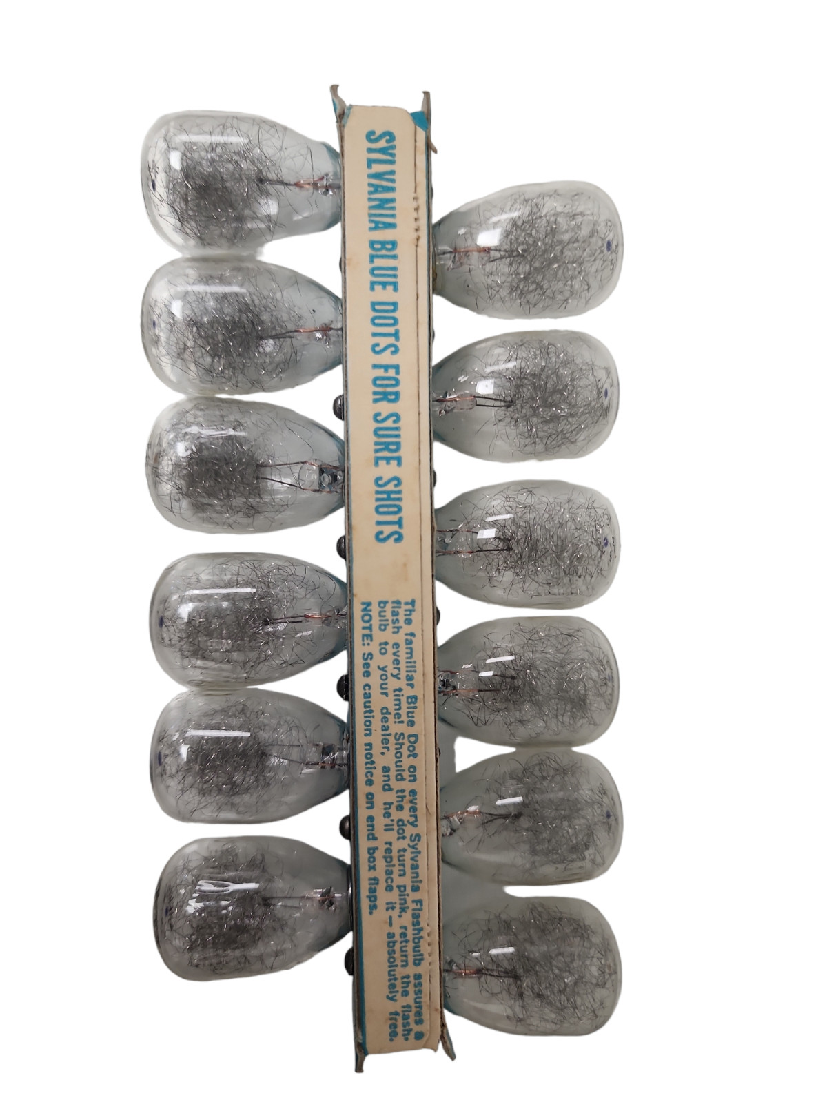 Vintage SYLVANIA Blue Dot M3 Set of 12 FLASHBULBS