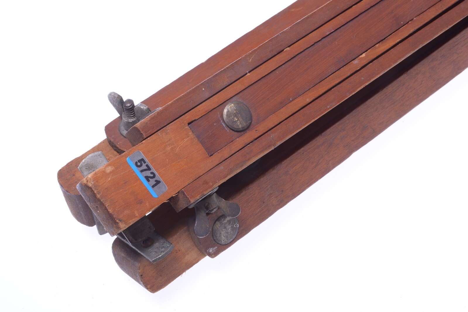 ✅ ANTIQUE WOOD TRIPOD 134CM, 52.75″ GLASS PLATE 9×12 4X5 3X4 FORMAT FIELD CAMERA