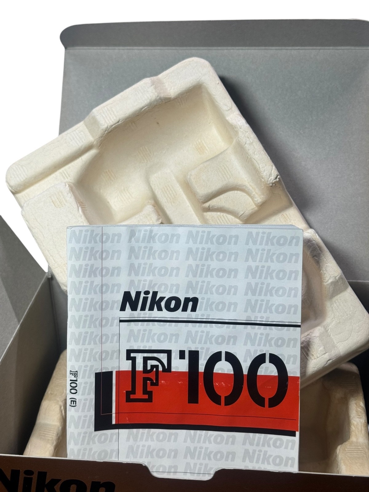 Genuine Nikon BOX ONLY F100 35mm SLR Film Camera Body Original Box for Display
