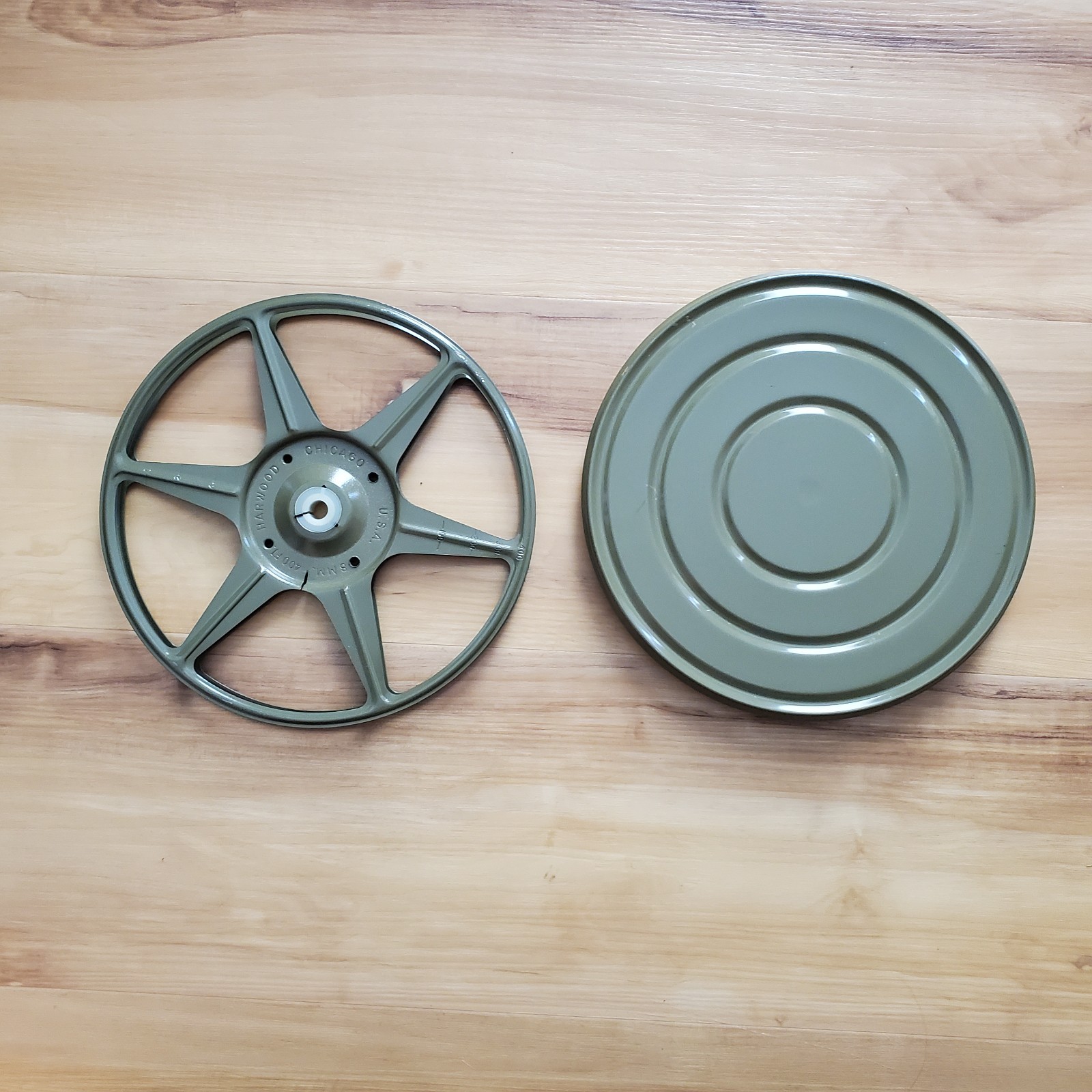8mm Film Canister Reel vintage 7 inch 400 Ft KMart Focal Dual movie photo tools