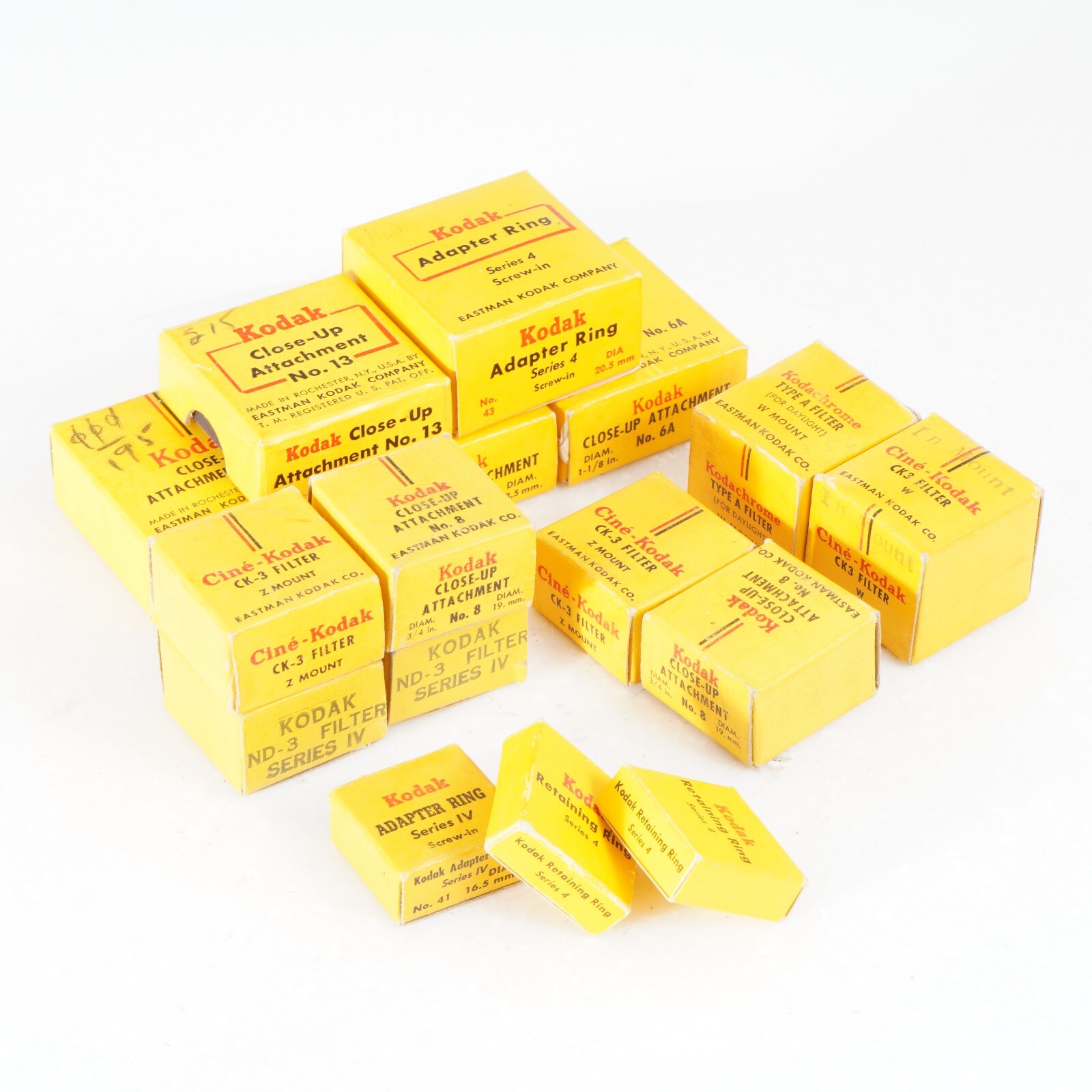 :(16pc) Lot of Miscellaneous Kodak Series Rings Close Up Filters & Attachments