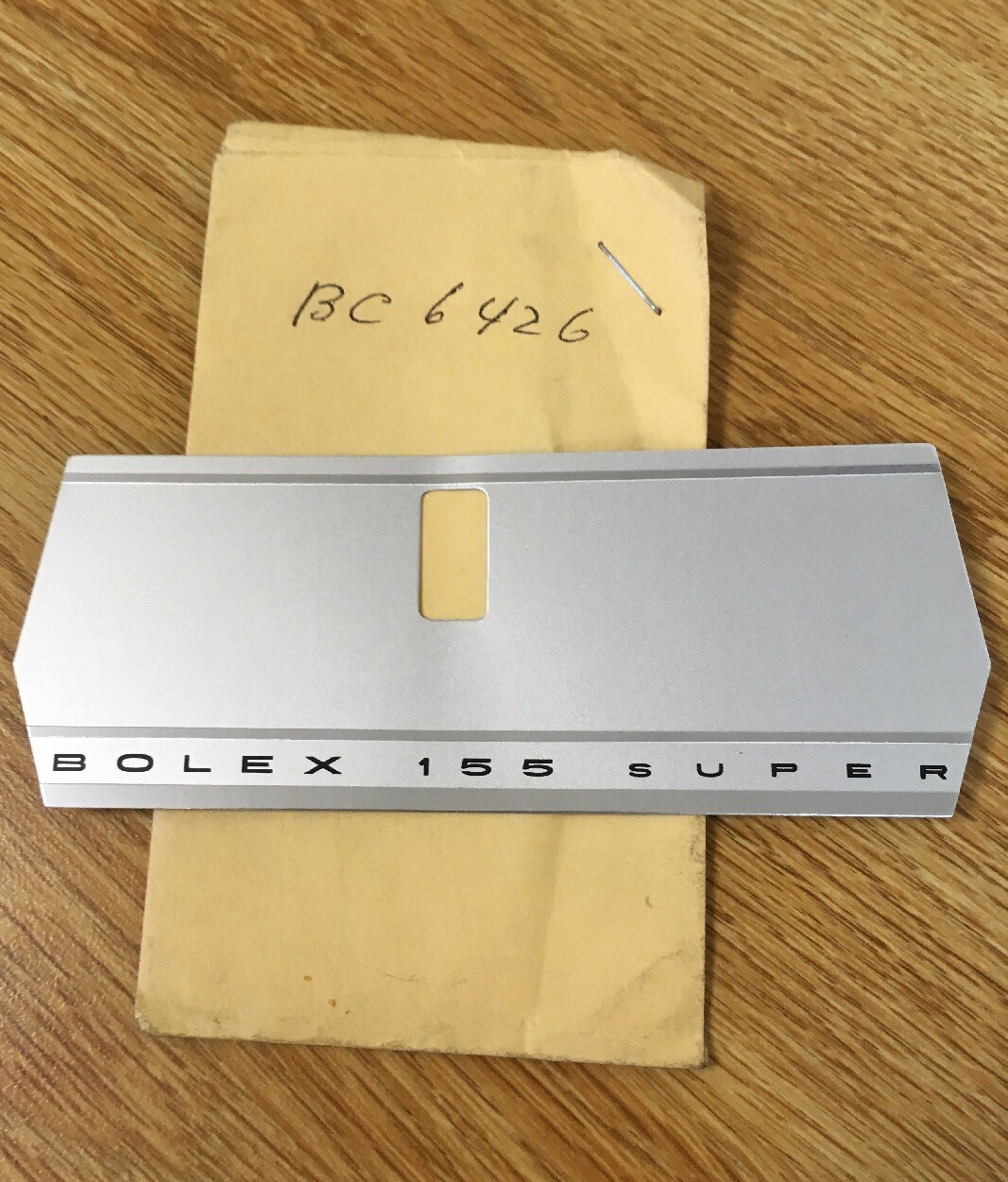 NOS Paillard Bolex 155 Super 8mm Movie Camera Face Plate Part # BC-6426