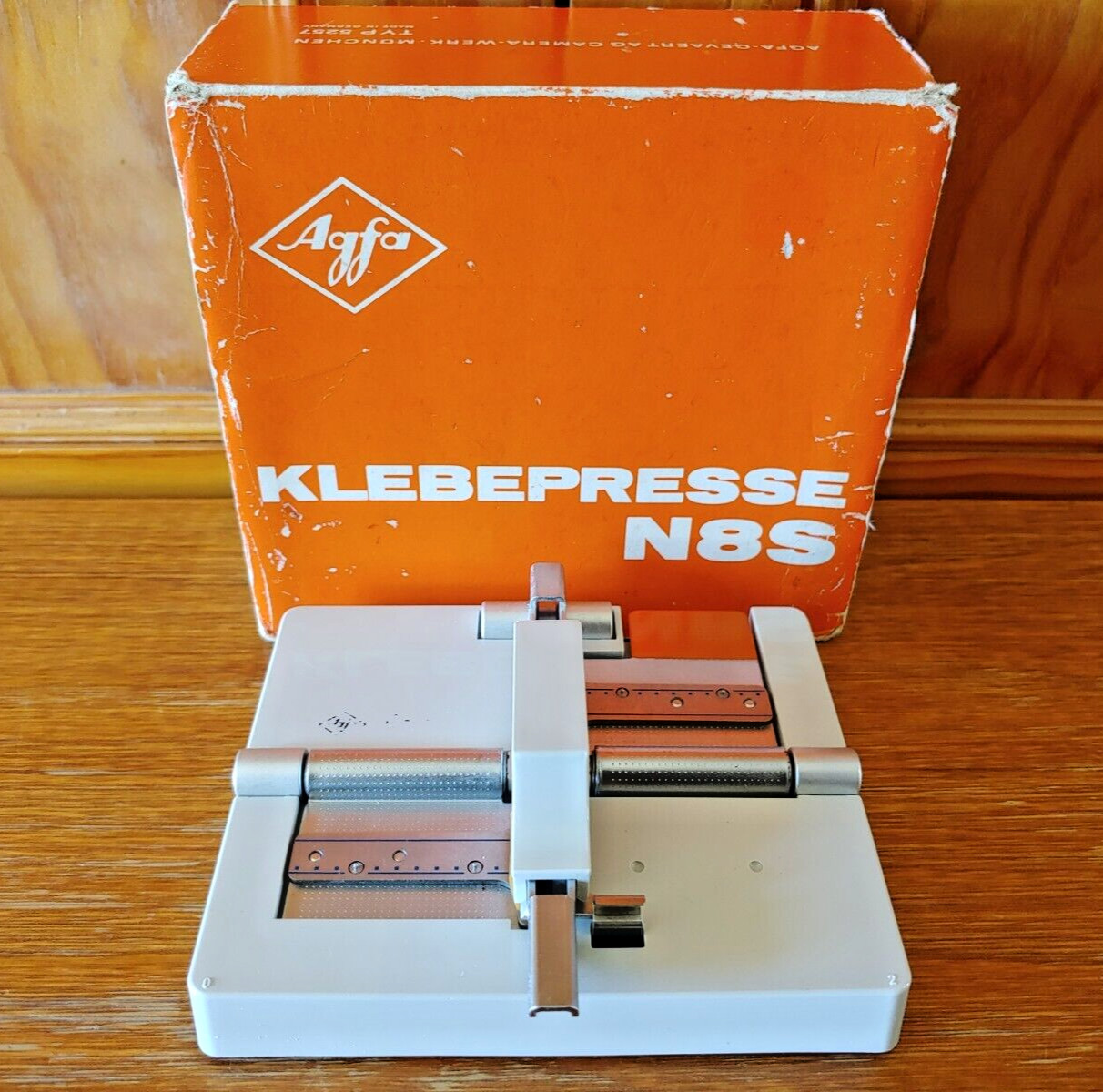 Agfa Klebepresse N8S Film Splicer – Vintage In Original Packaging