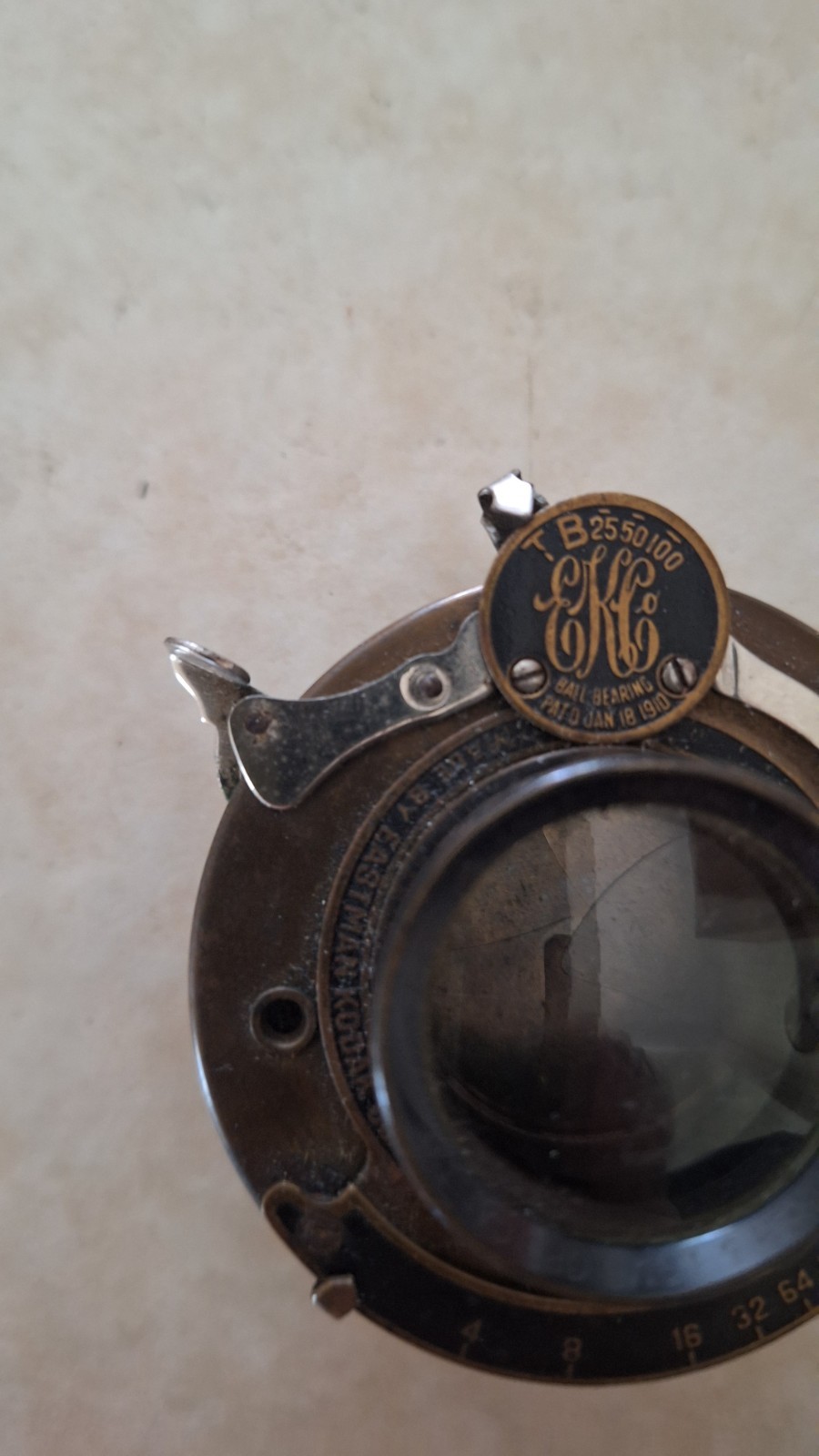 Antique KODAK 1910 Ball Bearing CAMERA LENS Bausch Lomb Planatograph