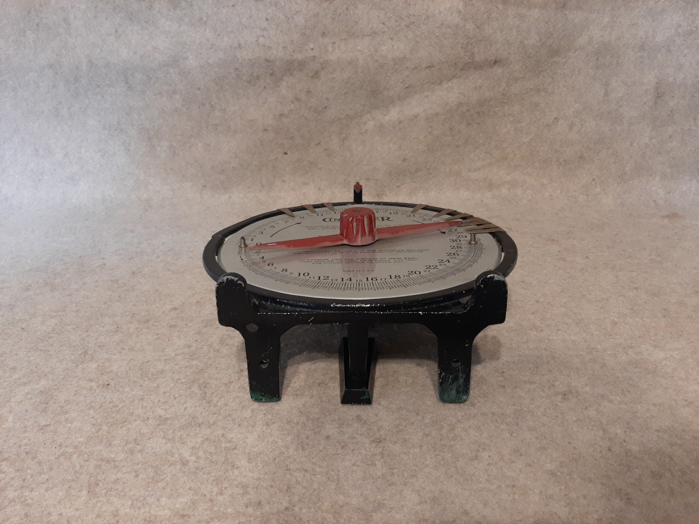 Vintage CineTymer for Cinema Film Projector Reel Cue Time Measure Bell Chime
