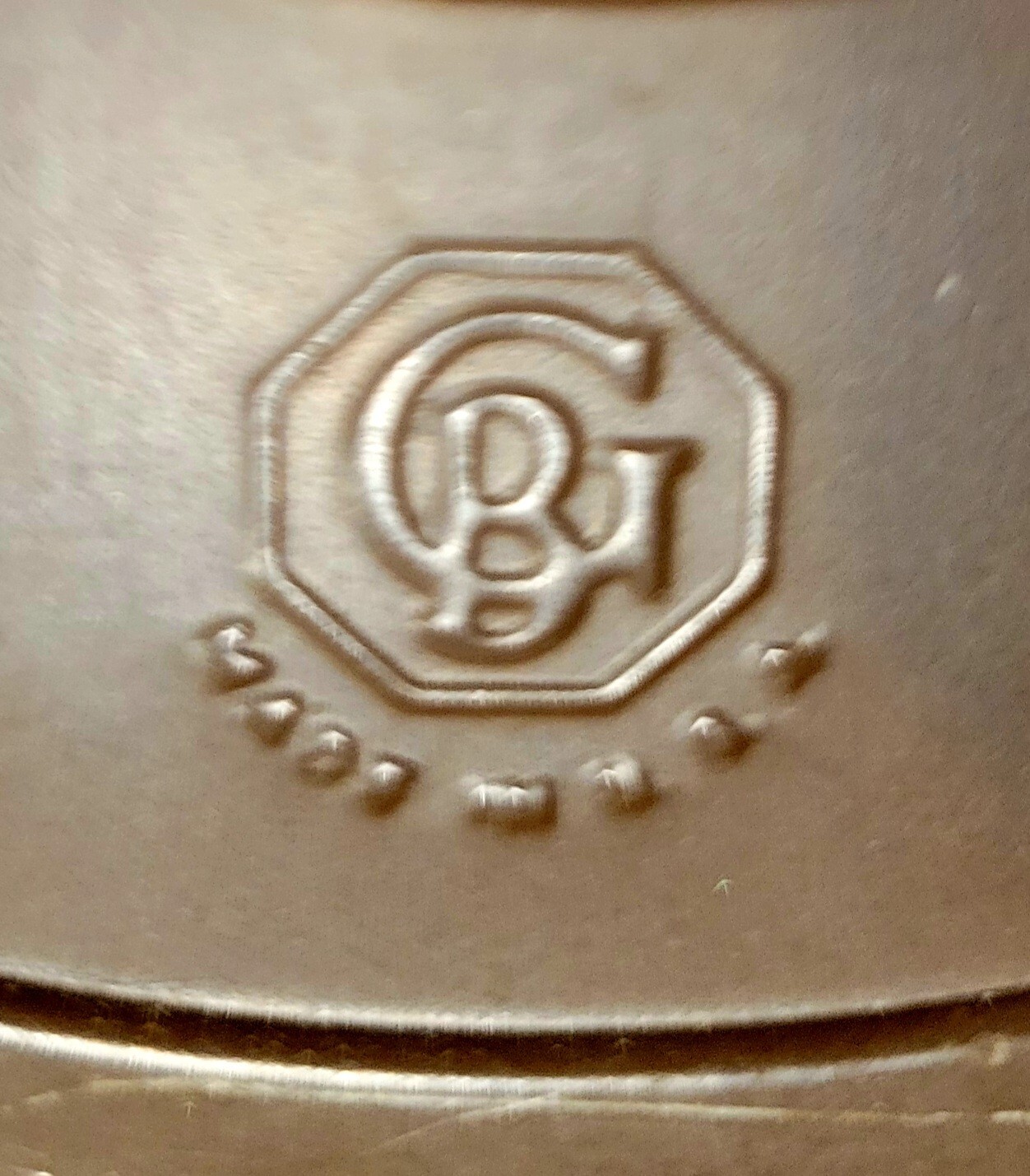 GB (Goldberg Brothers) Vintage 6″ Metal 8mm Film Canister with Reel and Film