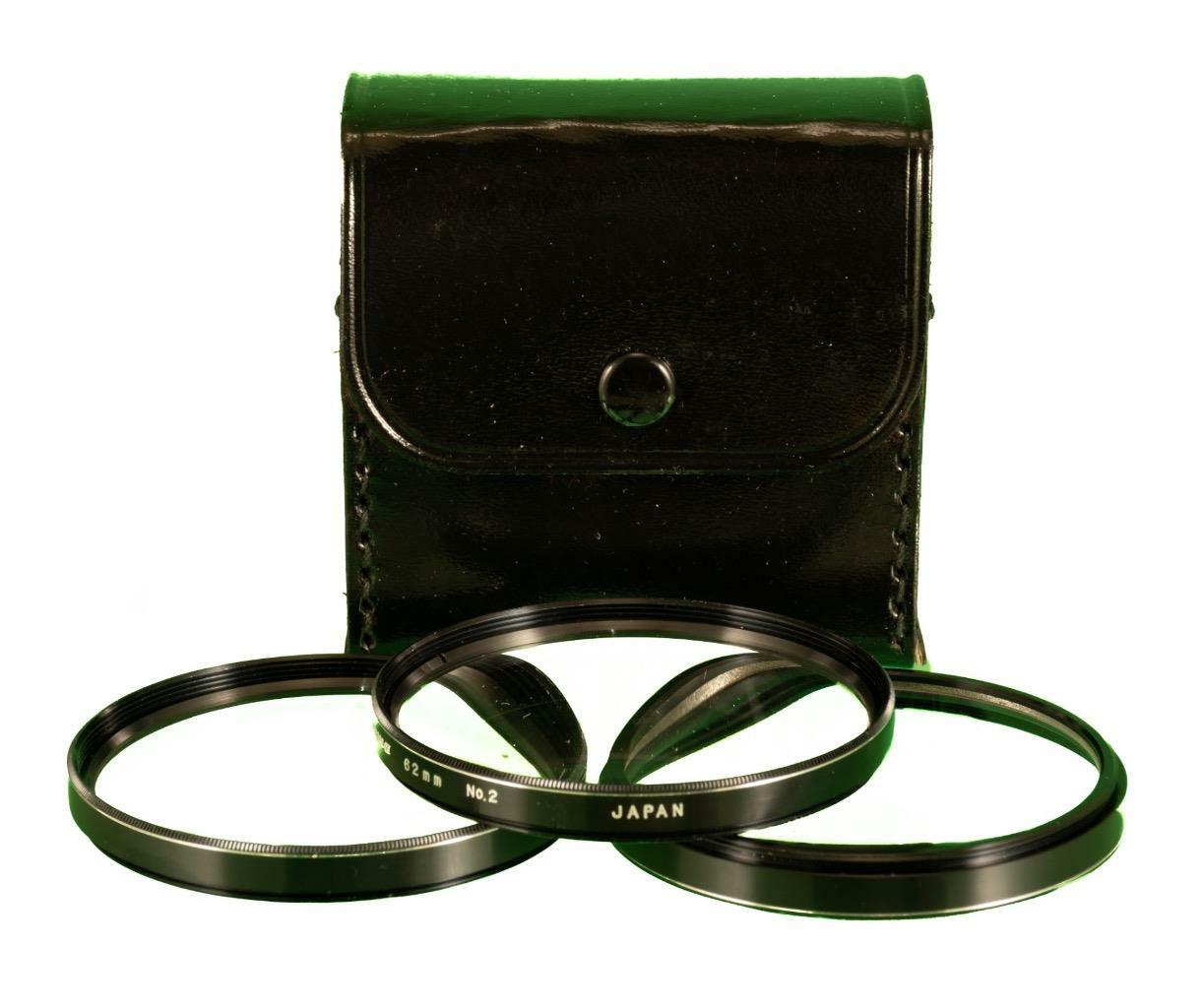 AROMA 62mm FILTER SET NO;s 1,2 and 3 C1980 w/CASE REF: 9214Q