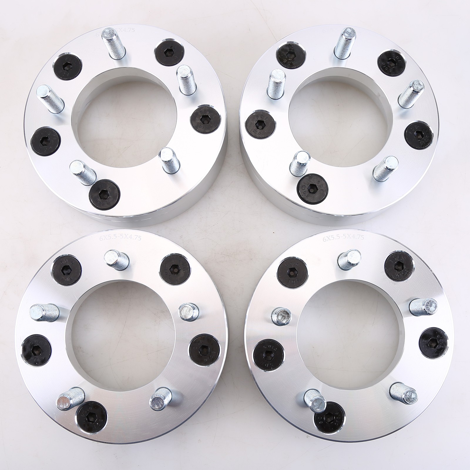 4pc 6X5.5 to 5X4.75 Flange Hubcentric Wheel Spacers 1 Inch 5 Lug Studs for Corve