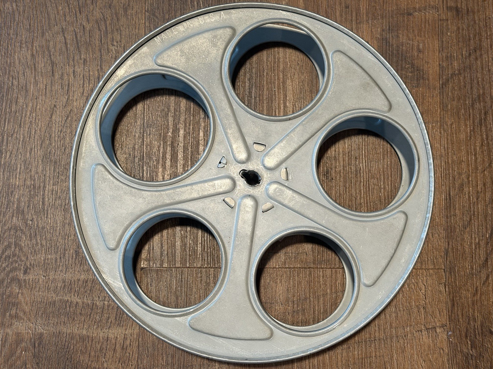 Vintage Goldberg Brothers 35mm 10 Inch Metal Film Reel, Denver Colorado USA