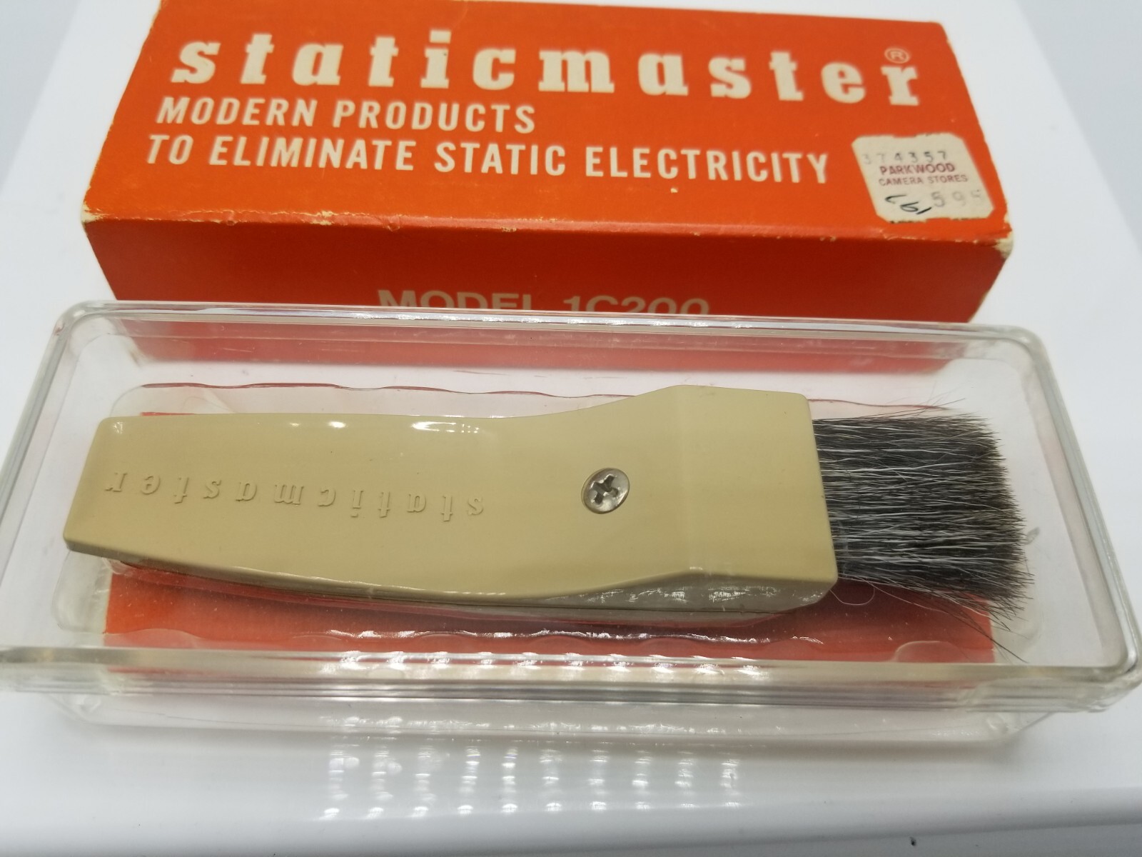 Vintage Staticmaster photo brush 1C200 Original Box