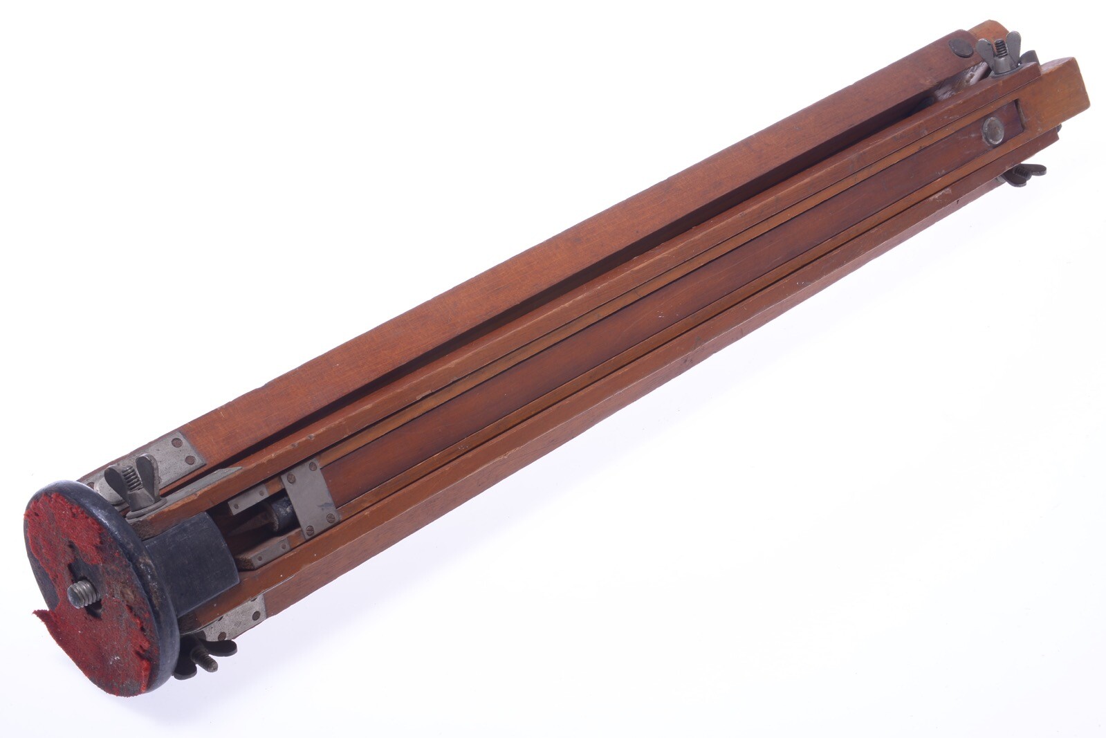 ✅ ANTIQUE WOOD TRIPOD 134CM, 52.75″ GLASS PLATE 9×12 4X5 3X4 FORMAT FIELD CAMERA