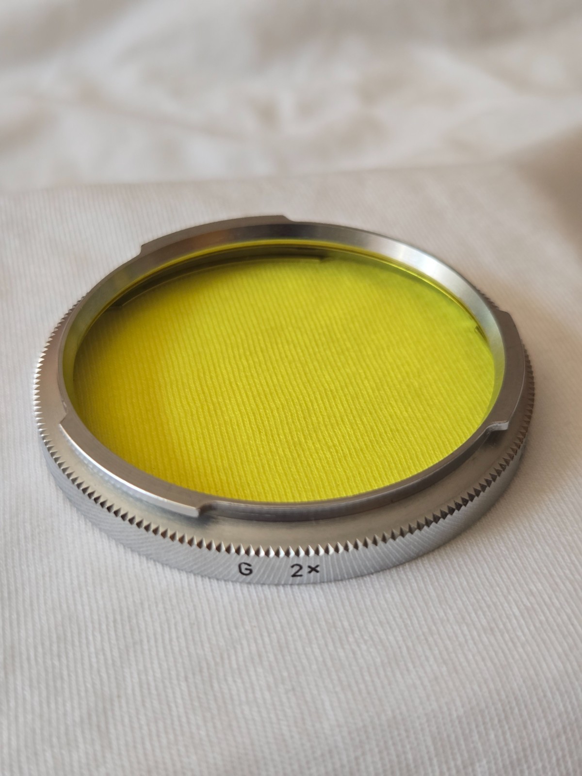 Orig. Zeiss Ikon B56 (G 2x -1) Yellow Filter for Contarex Lens Made in Germany