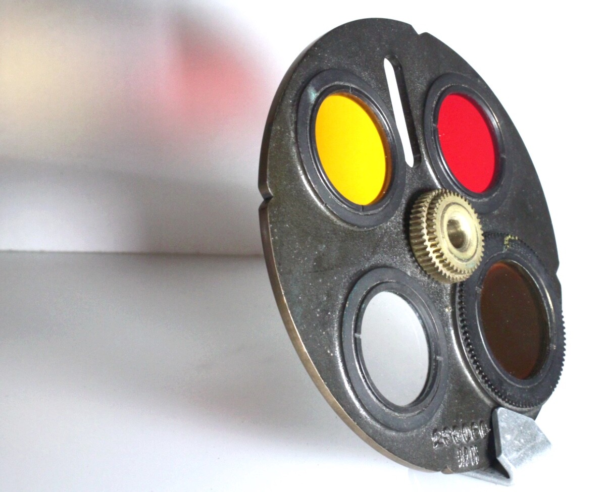 Filter Wheel/Turret for Large Black & White Film Camera -Aerial? -15cm. – Used