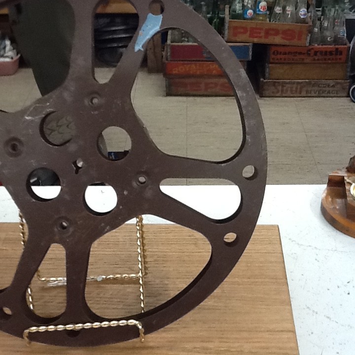Vintage 16mm Goldberg Brothers Movie Reel Metal Brown Aluminum 12 Inches