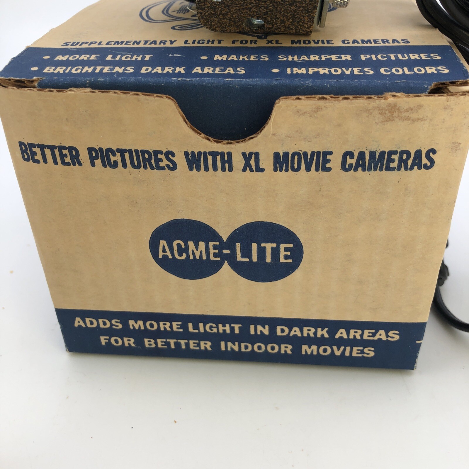 Vintage Acme Lite Model 800 XL–LITE Supplementary Light Movie Camera 100 Watts