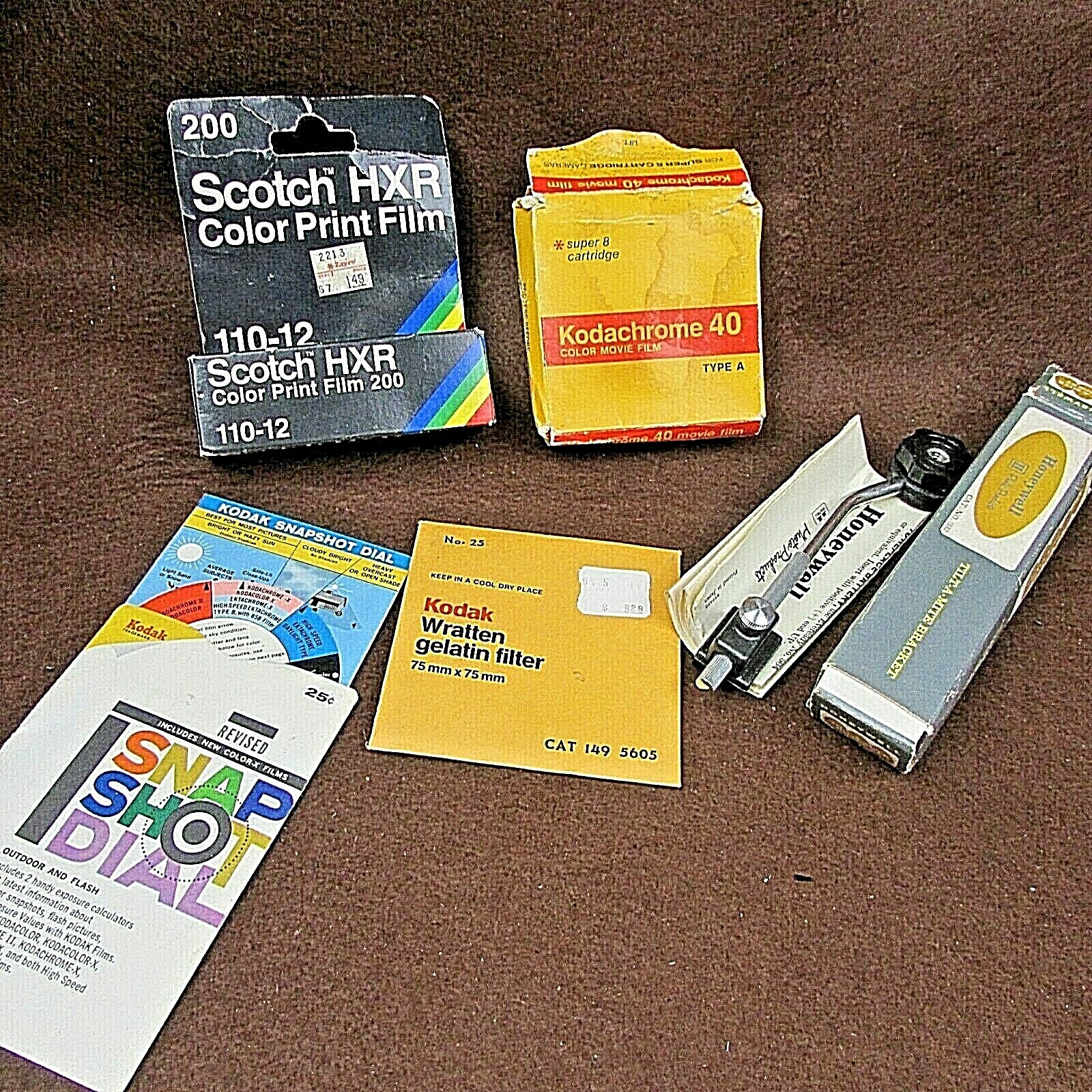 Lot of vintage camera film & accessories Kodak