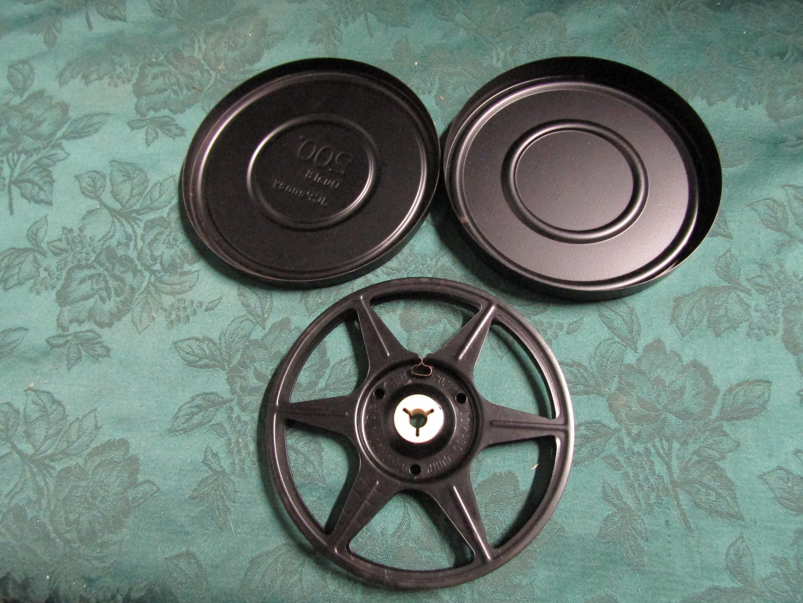 Vtg JC Penney Dual 8 Super 8 8mm 200′ Film Reel w/ Adapter and Canister, 5″ Dia.
