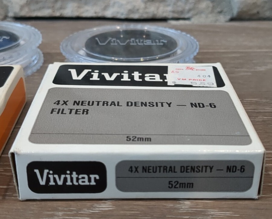 Set of 2 Vintage 55mm: Vivitar 85 Filter & 4X Neutral Density ND-6 Filter