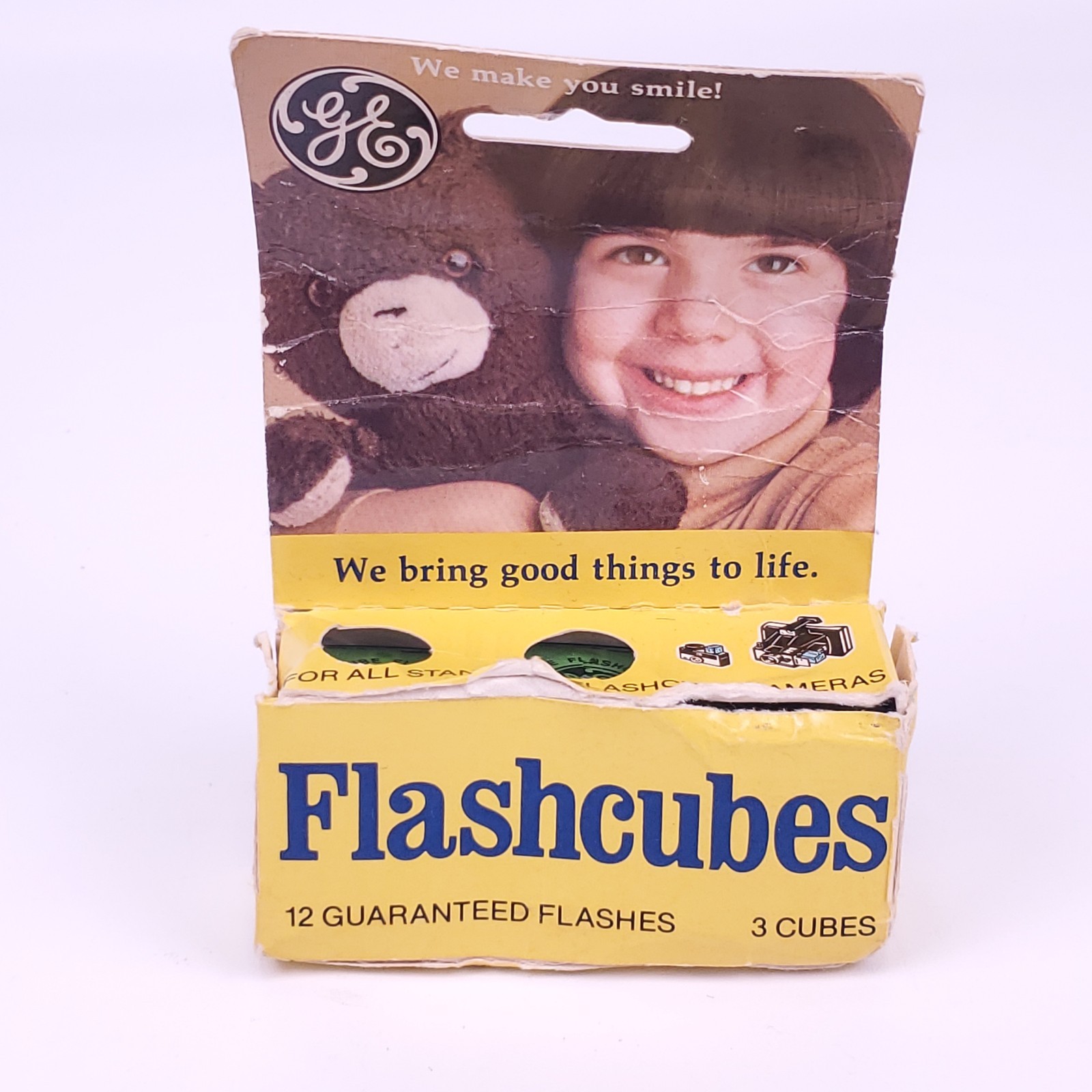 Vintage GE Flashcubes Set Of 3 Cubes in Original Box New Old Stock