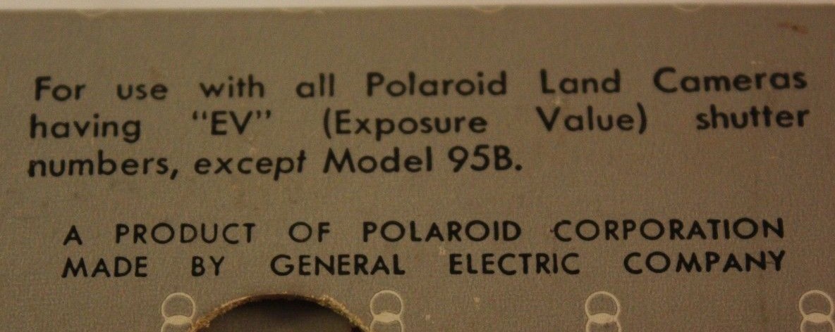 Vintage Polaroid PR-23A Exposure Meter EV Scale In Original Box General Electric