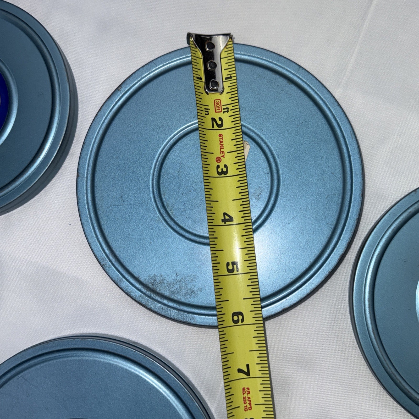 Mixed Lot Compco Std 8mm Film Reels Cans Blue Metal Lot of 6 sets