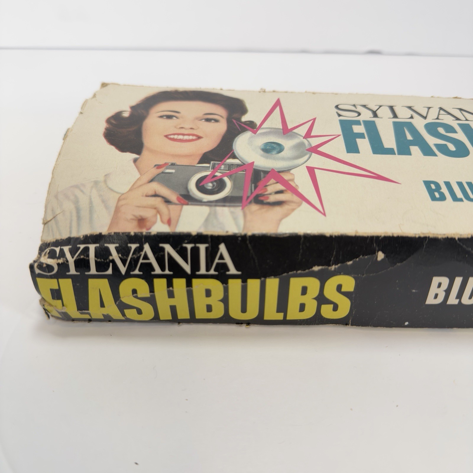 Vintage Sylvania Blue Dot Press 25B Flashbulbs 10 New Bulbs w/ Original Box