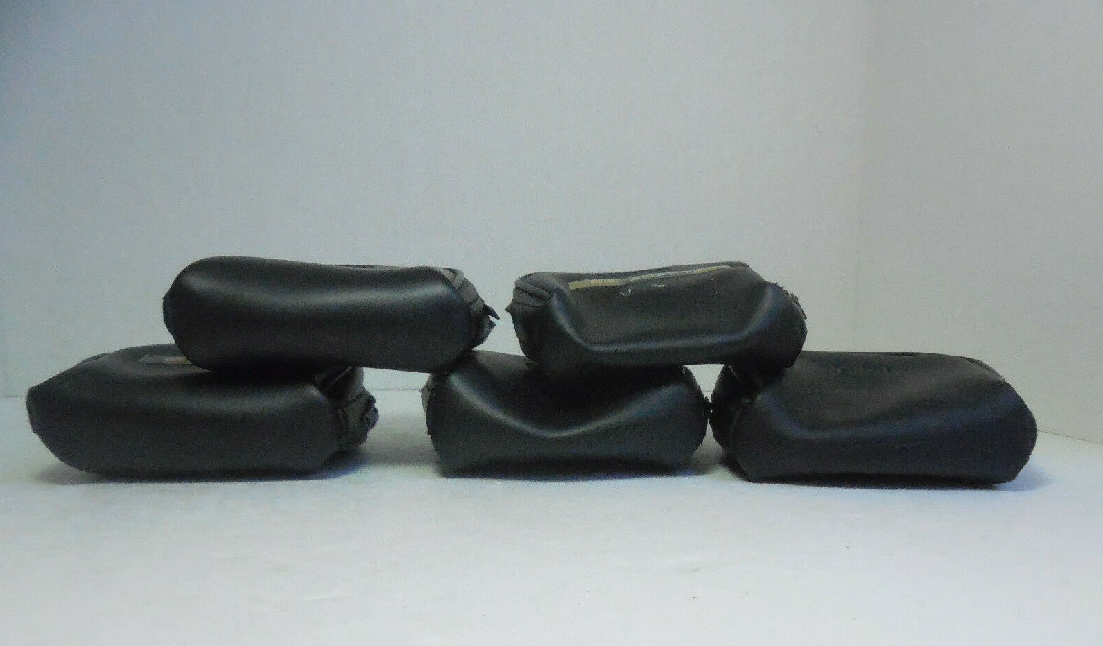 Five Vintage Black Vinyl Rollei 35mm Cases Camera Lens Zippers Working
