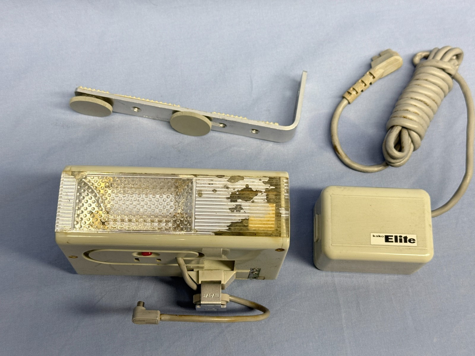 Vintage Kako Elite Transistorized Flash Untested-parts/repair Only -Leather Case