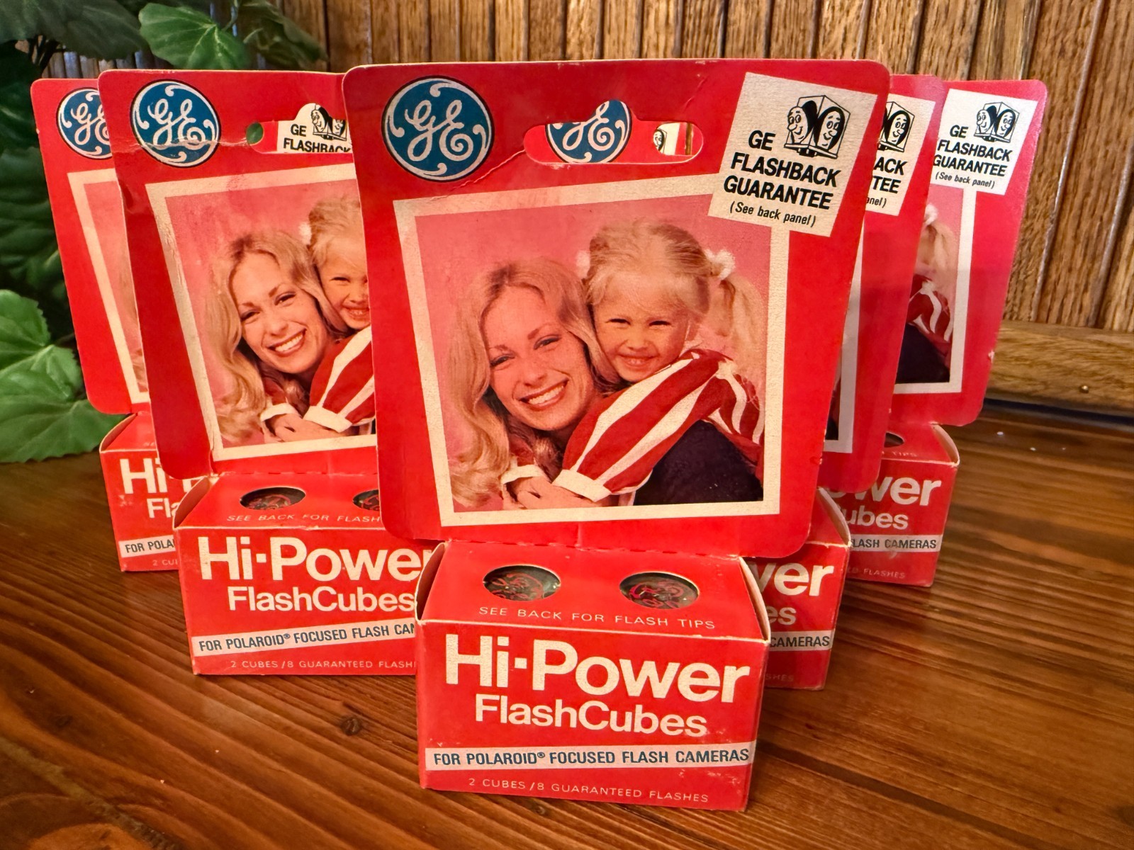 Lot of 6 Vintage GE Hi-Power FlashCubes Unused Polaroid Camera Flash Cubes